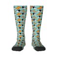 thumbnail image 1 of Fotbe Cute French Bulldog Calcetas Divertidas Estampadas para Hombre y Mujer, Calcetas de Algodón hasta la Rodilla para Caminar, Correr, Enfermería y Embarazo, 1 of 6