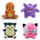 thumbnail image 2 of Kawaii Pokemon Charmander Snorlax Gengar Ditto Plush Toys Cute Psyduck Shiny Jigglypuff Anime Figure Stuffed Animals Dolls Kids, 2 of 5