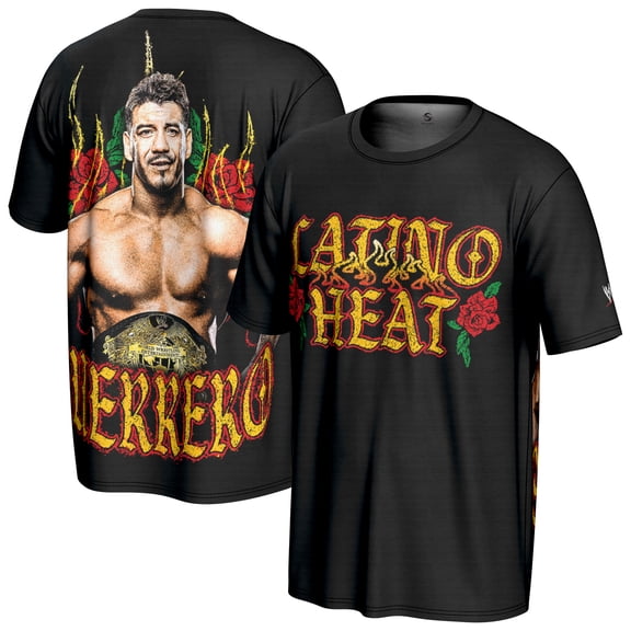 Men's ProSphere Black Eddie Guerrero Latino Heat T-Shirt