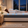 thumbnail image 3 of Subrtex 4 Inch Twin Mattress Topper, Gel Memory Foam Bed Topper with Removable Cover, Pressure Relieving for Old Mattress Upgrade, CertiPUR-US Certified, 3 of 10