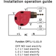 thumbnail image 3 of 6PC Ceiling Fan Switch 3 Speed 4 Wire Ear ZE-268S6 Fan Pull Chain Switch Replacement Speed Control Switch Copper, 3 of 3