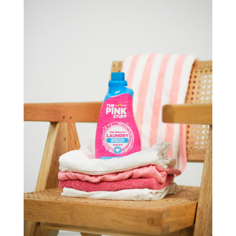 The Pink Stuff, Miracle Liquid Laundry Detergent for Sensitive Skin, 30  Loads, 1 Count 