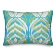 thumbnail image 2 of Creative Products Blue and Green Leaf Pattern 14x20 Indoor / Outdoor Pillow, 2 of 3