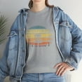 thumbnail image 3 of Vintage Retro Disc Frisbee Golf Course Sunset 70s T-shirt, 3 of 4