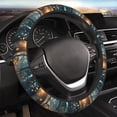 thumbnail image 5 of Susaid Magical Butterfly In Forest Print Elastic Car Steering Wheel Cover, 15 Inches Breathable Vehicle Steer Wheel Protector, Universal for SUV, Truck, 5 of 6