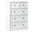 thumbnail image 1 of Commode à 5 Tiroirs en Bois de Chêne - Blanc, 1 of 6