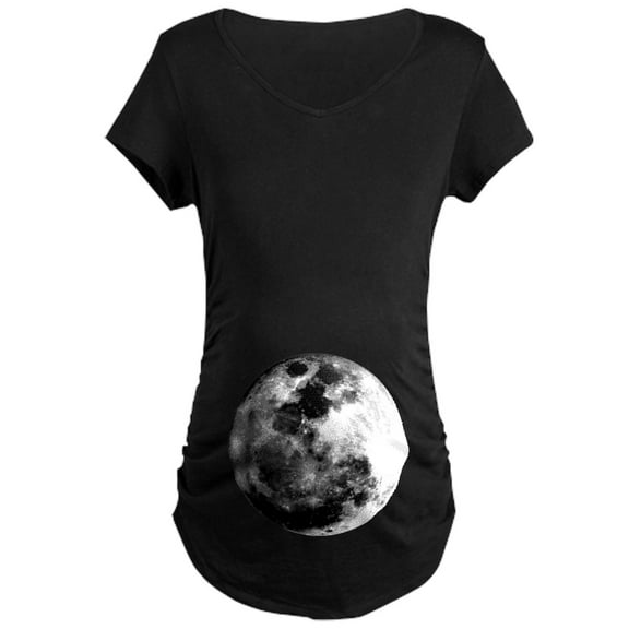 CafePress - Full Moon Maternity Dark T Shirt - Maternity Dark T-Shirt