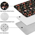 thumbnail image 5 of Red Mushroom Snail Black Pattern Bathroom Rugs Sets 3 Piece,Toilet Cover Set,Absorbent Non Slip Bathroom Mats Sets with U-Shaped Contour Rug Toilet Rug Set, 5 of 5