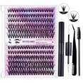 thumbnail image 2 of Hauiodp Lash Clusters Wispy Eyelash Clusters ,Lash Extension Kit DIY Lash Clusters Eyelash Extension Kit, individual Lashes Kit with Lash Bond and Seal, Lash Tweezers for Self Use, 2 of 4