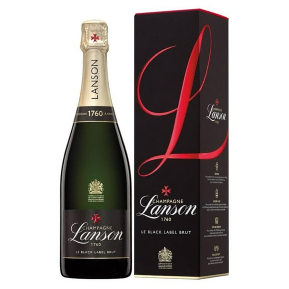 Pack de 4 Champagne Lanson 1760 Le Black Label Brut 750 ml Lanson 1760 Le Black Label Brut