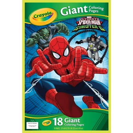 coloring pages crayola spiderman 18 Crayola Giant Pages, Coloring Featuring Spiderman,