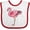 White and Red, variant on Inktastic Pink Flamingo Boys or Girls Baby Bib