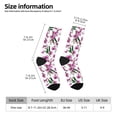 thumbnail image 2 of Pofeuu Orchids Flowers Print Crew Socks, Adult Running Hiking Socks for Youth and Adult, 2 of 6