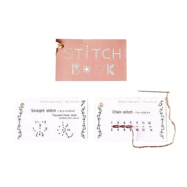 Matsuzay El juego de tarjetas fácil de coser mejora las habilidades en cualquier momento y lugar, varios patrones y diseños creativos De coser