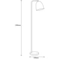thumbnail image 5 of Industrial Floor Lamp with Metal Body, Black & Vintage Finish, 47.2 in Height | Base Plate 8.7 in Diameter, Cap Diameter 6.3 in | E27 Socket (Max 40W) | 11.5 ft Cable, 5 of 5