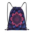thumbnail image 1 of Fotbe Bohemian Vintage Pattern Bolsa Mochila con Cordón Estampada, Bolsa de Gimnasio Deportiva, Bolsa Cinch, Bolsa con Cordón para Hombres y Mujeres-Medium, 1 of 6