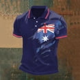 thumbnail image 2 of SHIXIAOO Homme Drapeau du Royaume-Uni Jack Imprimé Décontracté Affaires Manches Raglan Bouton Col à Revers Imprimé Festif Célébration Haut Concert T-Shirts pour Hommes T-Shirts pour Hommes Mode Designer Coupe Ajustée Chemises pour Hommes Grande Taille Hommes, 2 of 3