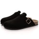 thumbnail image 1 of Comwarm-zapatillas de ante para hombre y mujer, zuecos con plantilla de corcho, sandalias con soporte de arco, toboganes de playa al aire libre, zapatos para el hogar, 1 of 5