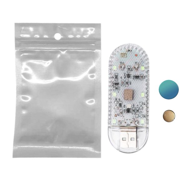 Luz LED flexible EZLIFE para coche iluminación interior recargable por USB G4V8