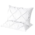 thumbnail image 7 of Pintuck Pillow Cases King Size Set Of 2  White Shams Decorative Pillowcases With Envelope Closure Pinch Pleated Microfiber Wrinkle And Stain Resistant, 7 of 7