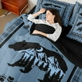 thumbnail image 5 of Feelyou Hippie Bear Teens Twin Bedding Sets 7-Piece, Rustic Countryside Cabin Bedding Comforter Set, Western Tribal Aztec Reversible Sheet Sets, Lightweight Room Decor, 5 of 9