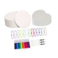 thumbnail image 3 of Kit de pintura con textura de espuma, kit de dibujo y manualidades, suministros para manualidades, adornos portátiles, diversión con marcadores de, 3 of 8