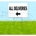thumbnail image 1 of All Deliveries Left (18" x 24") Yard Sign, Includes Metal Step Stake, 1 of 6