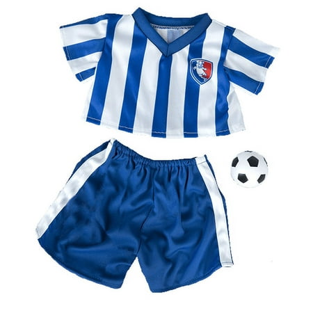 All-Stars Soccer Gear with Mini Ball for 14 -18 Plush Toys Stuffed Animal Sports Outfit