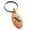 Rose, variant on Stainless Steel Letter X Initial Metro Retro Monogram Engraved Small Oval Charm Keychain Keyring