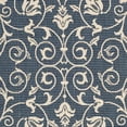 thumbnail image 3 of Safavieh Courtyard Collection Tapis Rond Intérieur Extérieur Bleu Marine, 5 Pieds3 Pieds, Fabriqué à la Machine, 1 Unité, 3 of 4