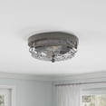 thumbnail image 4 of Aiwen Glass Shade 2 Lights Metal Flush Mount Ceiling Lamp Modern Home Decor Light, 4 of 10