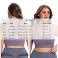 thumbnail image 5 of WAGUTH Plus Size Sports Bra for Women Adjustable Straps Racerback Medium Support Workout Yoga Bralette,Purple,XXL, 5 of 5