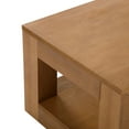 thumbnail image 5 of Plank+Beam 40" Modern Rectangular Coffee Table with Shelf, Solid Wood Table with Storage, 5 of 10