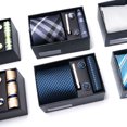 thumbnail image 2 of Juego de regalo de corbata para hombre, corbata formal de negocios, corbata de boda, reuniones de negocios, bodas, 2 of 6