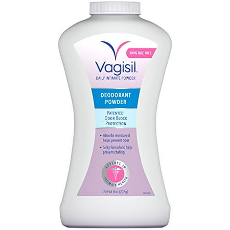 Urinal Deodorant Block - Vagisil Deodorant Powder, Odor Block, 8 Ounce Each