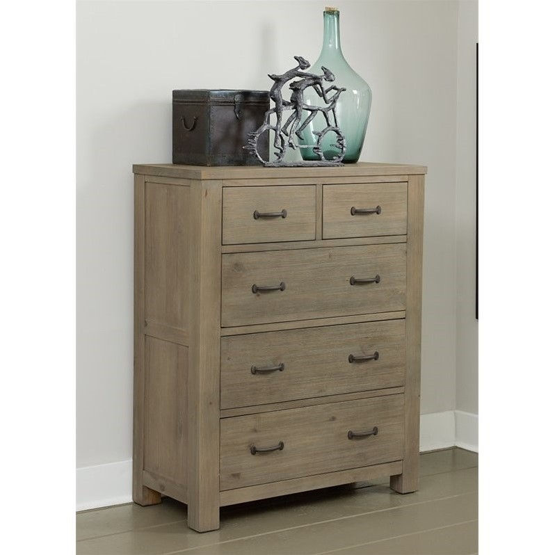 Ne Kids Highlands 5 Drawer Chest In Driftwood Walmart Com