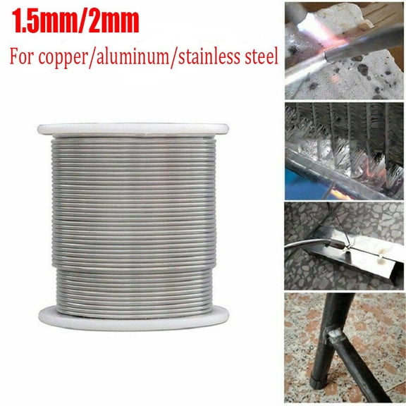 Arkzeo Universal Welding Wire Aluminum Copper Rods Iron Flux Cored 1.5mm/2mm For Repair L1000mm W1.5mm