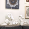 thumbnail image 3 of Jamie Young Co Obscure Modern Polyresin Object on Stand in White, 3 of 3