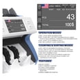 thumbnail image 2 of Commercial Multi-Currency Cash Counting Machine with Total Amount, 2 of 6