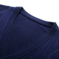 thumbnail image 6 of uikmnh Mens Vests Casual Men's Autumn Winter V Neck Sweater Vest Button Front Wool Blend Collarless Layering Piece for Smart Casual Style Size:S, 6 of 9