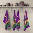 thumbnail image 5 of SKYSONIC Mardi Gras Kitchen Towel Set of 1,Super Soft Absorbent Hand Towel Tea Towel Tableware Cleaning Rag for Kitchen, Home, Hotel, Beach, Bathroom, Gym, 5 of 7