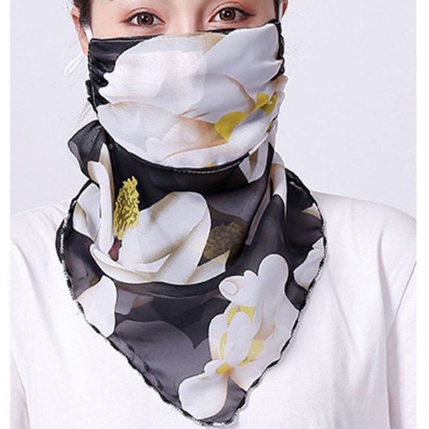 Worallymy Mujeres Verano Gasa Bandana Ciclismo Cara Cuello Protección Protector solar Impreso Transpirable Bufanda Worallymy JD735803125