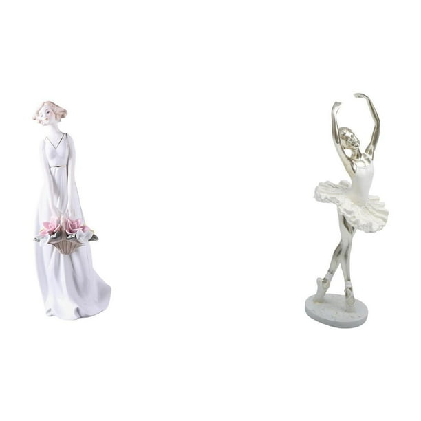Figura de escritorio,Estatua de niña linda de escritorio,adorno nórdico moderno,Figura de escritorio,Estatua de bailarina,adorno de escritorio,decoración del hogar,Estatua de bailarina
