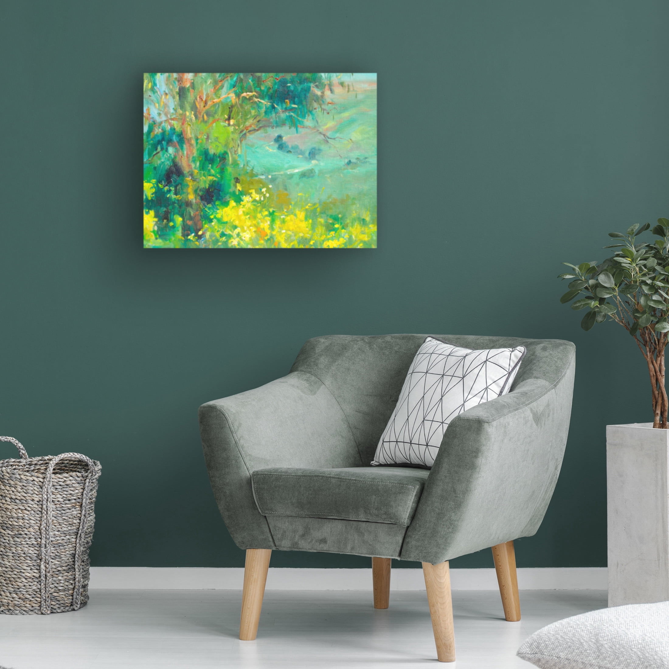 Canvas Wall Art - Allayn Stevens 'The Valley' Wall Art for Living Room, Bedroom, or Office Décor by Trademark Fine Art - 19 x 14 Inches