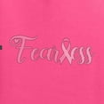 thumbnail image 2 of Wild Bobby, Fearless Pink Ribbon Support Warrior Women, Breast Cancer Awareness, Front and Back Men Graphic Tee, Neon Pink, Small, 2 of 4