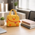 thumbnail image 5 of Clearance! Lunch Bag Cartoon Zipper Kids - Portable Insulated Thermal Tote with Handle, Cute Lunch Box Bag and Storage Bag for School and Picnic,Yellow, 5 of 6