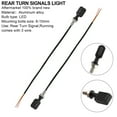 thumbnail image 2 of LED Rear Mini Turn Signal Indicator For Sportster Touring Dyna Black Smoke, 2 of 10