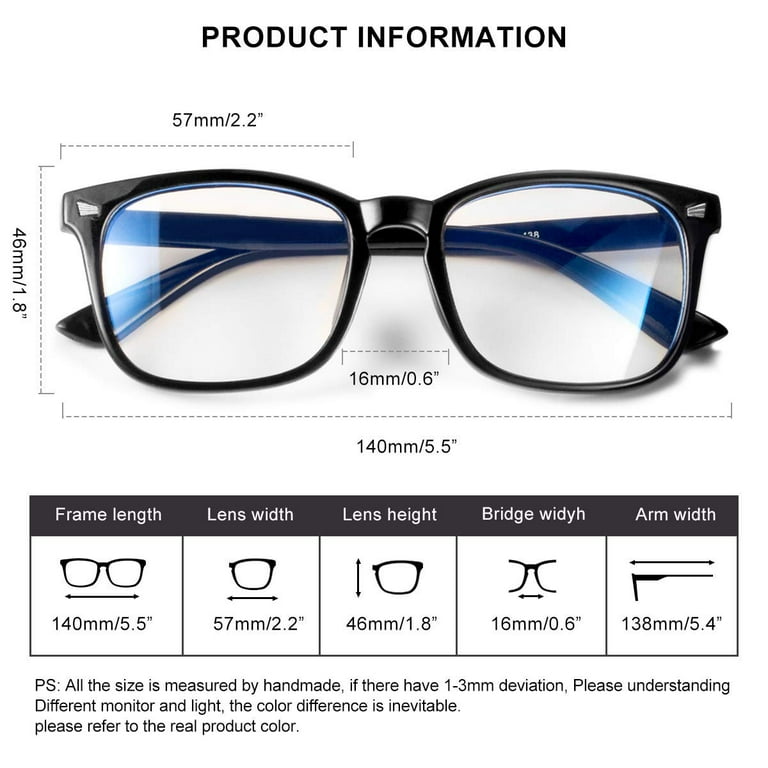 Lens Colour Guide  Filter Optix Blue Light Glasses