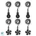 thumbnail image 2 of Deago 6PCS 12 Inch Ceiling Fan Pull Chain Extender Pull Chains Extension Fan Pull Chain Pendant Ornament with Ball Fan Chain Connector (Black), 2 of 9