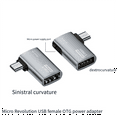 thumbnail image 2 of 4K OTG Cable Adapter Power Supplied Micro-USB to USB with Angle Design. Suitable for Tablet, TV(Right), 2 of 5